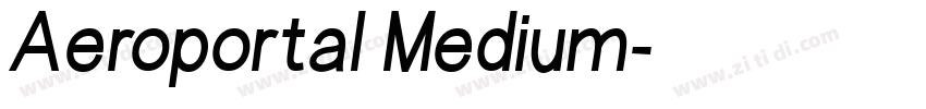 Aeroportal Medium字体转换